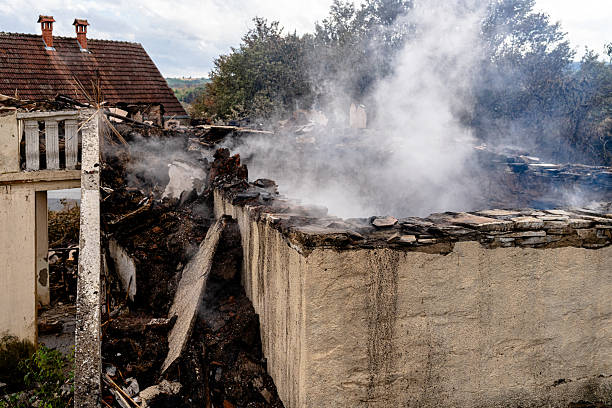 Professional Fire Damage Restoration technician working in Carrollton, VA